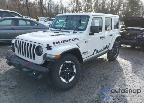 2021 Jeep Wrangler Unlimited Rubicon из США, поврежденный, VIN 1C4HJXFN3MW555913